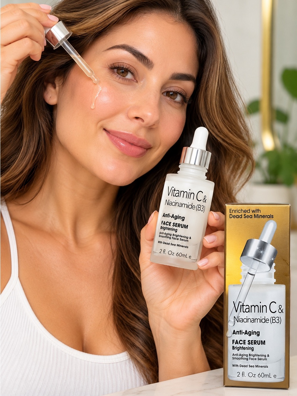 SPA Cosmetics Vitamin C Niacinamide B3 Anti-Aging Face Serum 2 oz NEW